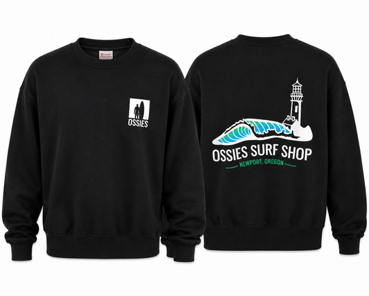 Lighthouse Crewneck Black