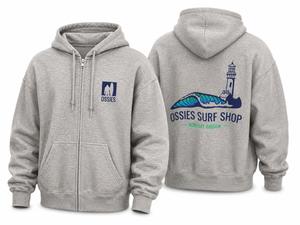 Light House Full Zip Hoodie Heather Grey