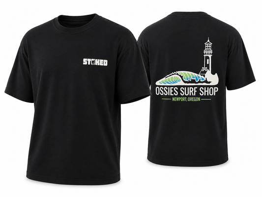 Ossies Lighthouse Tee Black