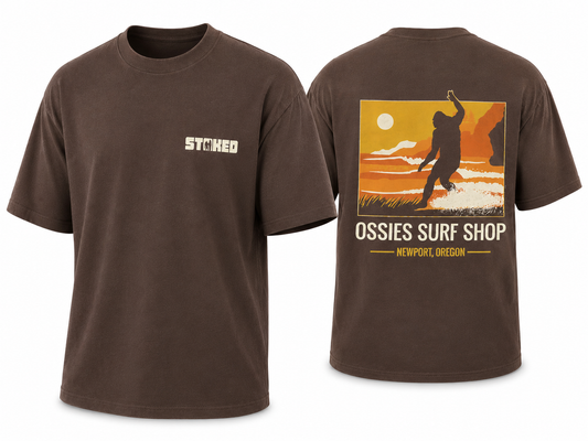 Ossies Sunset Tee Dark Chocolate