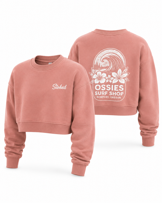 Womens NW Wave Crewneck Desert Pink