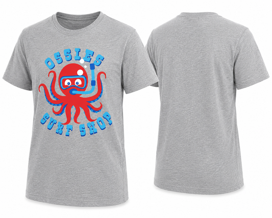 Youth Ocotpus Scuba Tee Heather Grey