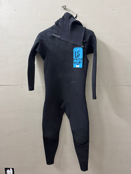 USED Men's 5/4MM Adelio Wetsuit - Size LS (5'9"-5'11" | 165-185 lbs) - Fair