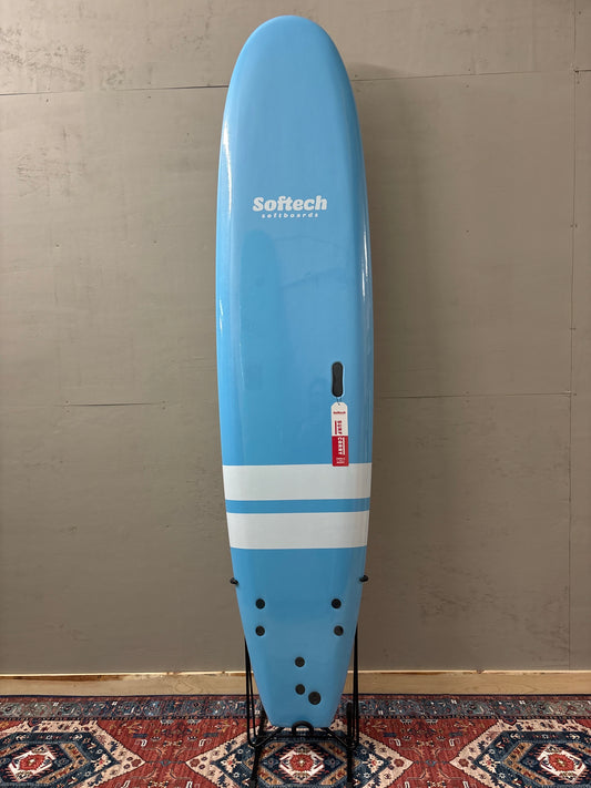Softech Roller 8'0" X 22 ¹/₄" X 3 ¹/₄" | 94L | Soft Surfboard - Blue