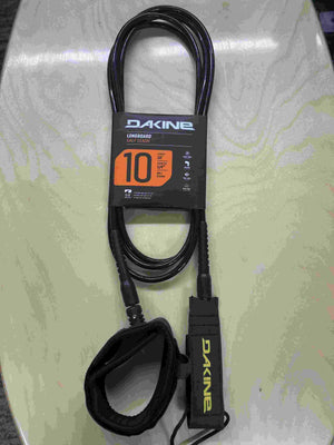 Dakine Longboard Calf 10' x 1/4" Surf Leash Black