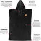 The Digs Extra Warm Poncho Black