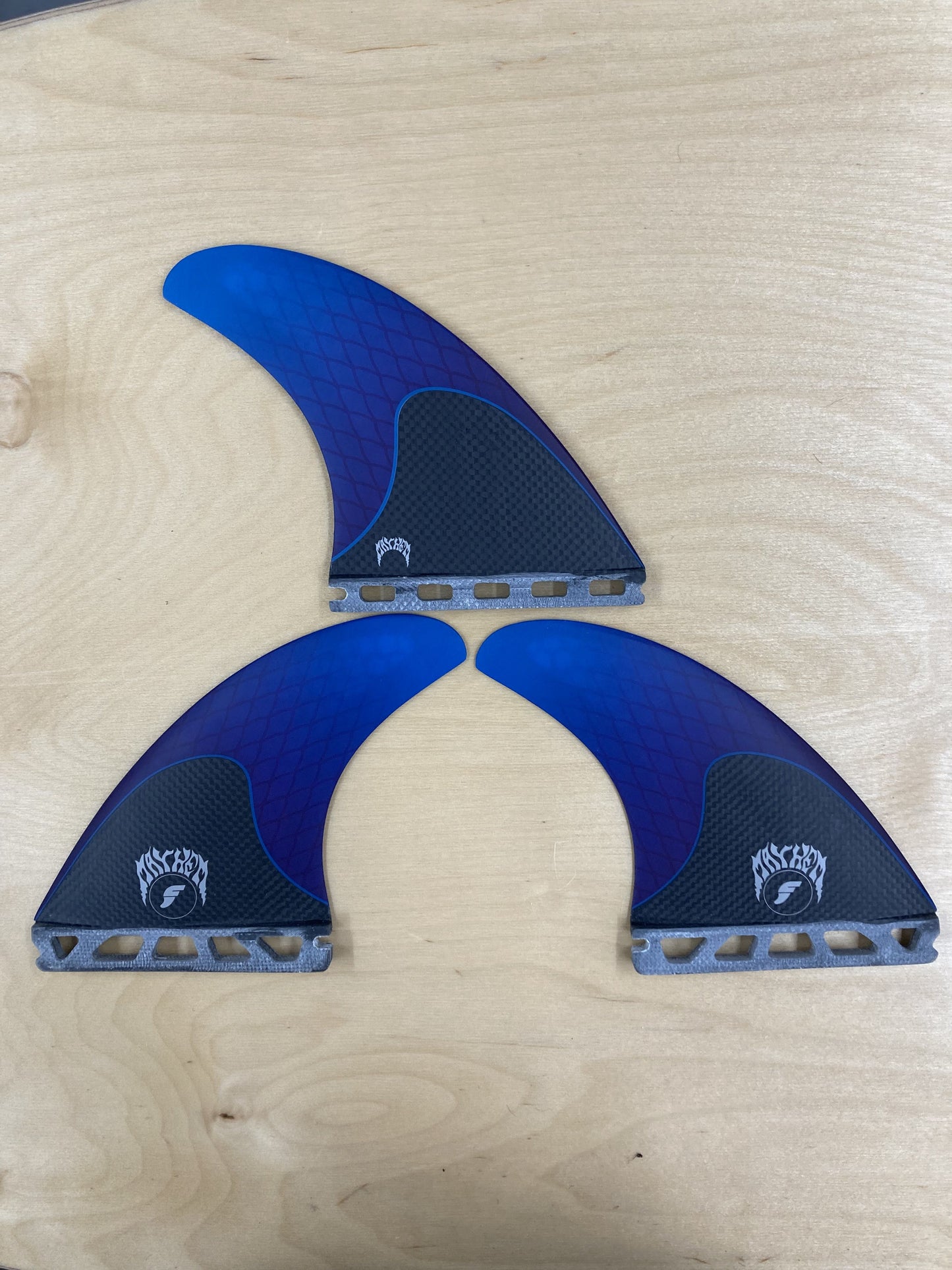 Mayhem Thruster Fins Medium Blue