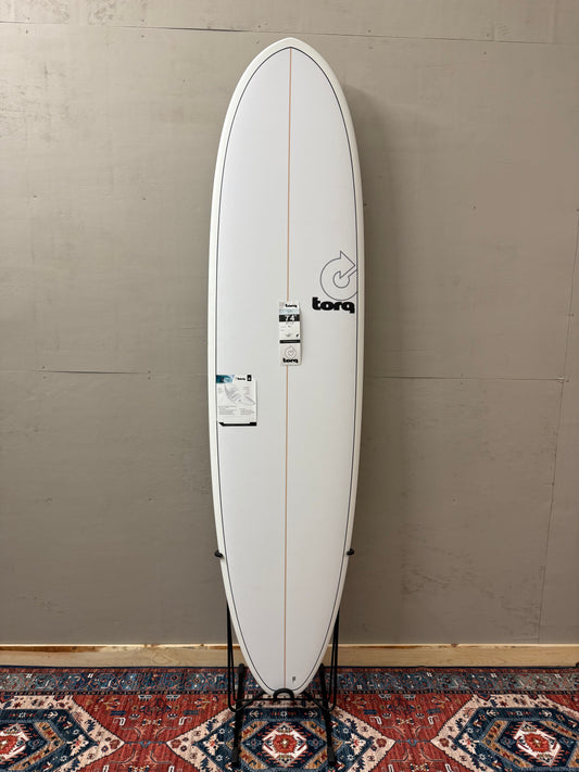 Torq Fun V+ 7'4" X 22" X 3" | 53L | TET Epoxy Surfboard - White