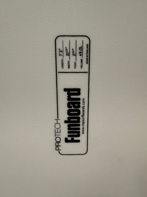 NSP Protech Fun 7'2" X 21 ¹/₂" X 2 ³/₄" | 49L | Epoxy Surfboard