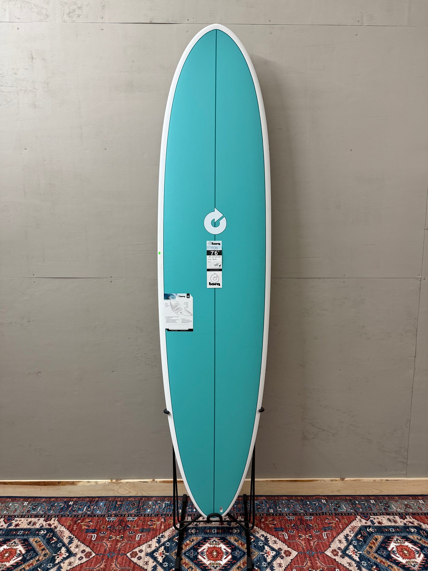 Torq Mod Fun 7'6" X 21 ½ X 2 ⅞ | 52.4L | TET Epoxy Surfboard - Turquoise
