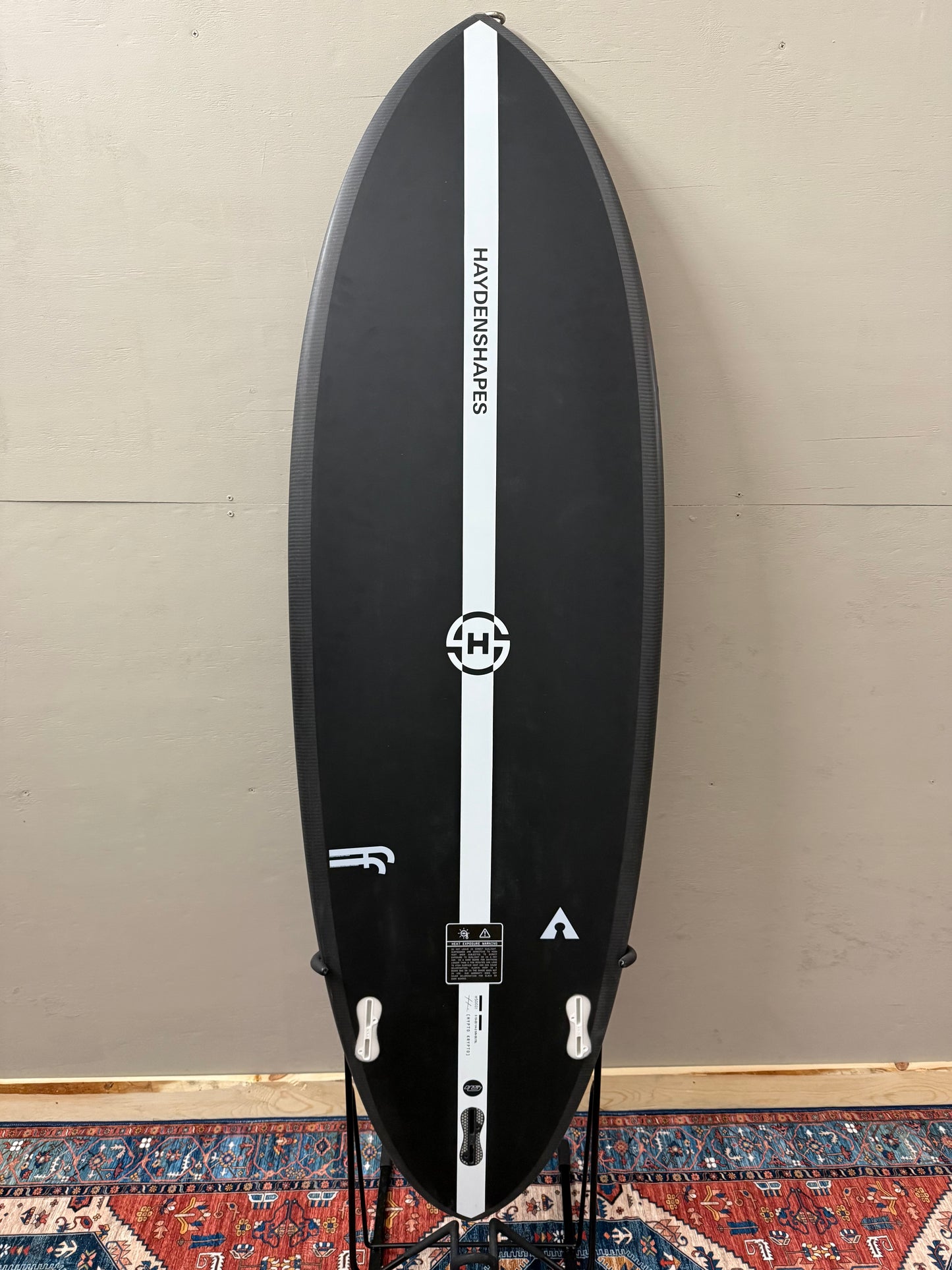 Hayden Shapes Hypto Krypto 5'10" X 20 ¼ X 2 ⁵/₈ | 33.73L | Epoxy Surfboard - Black Inverted