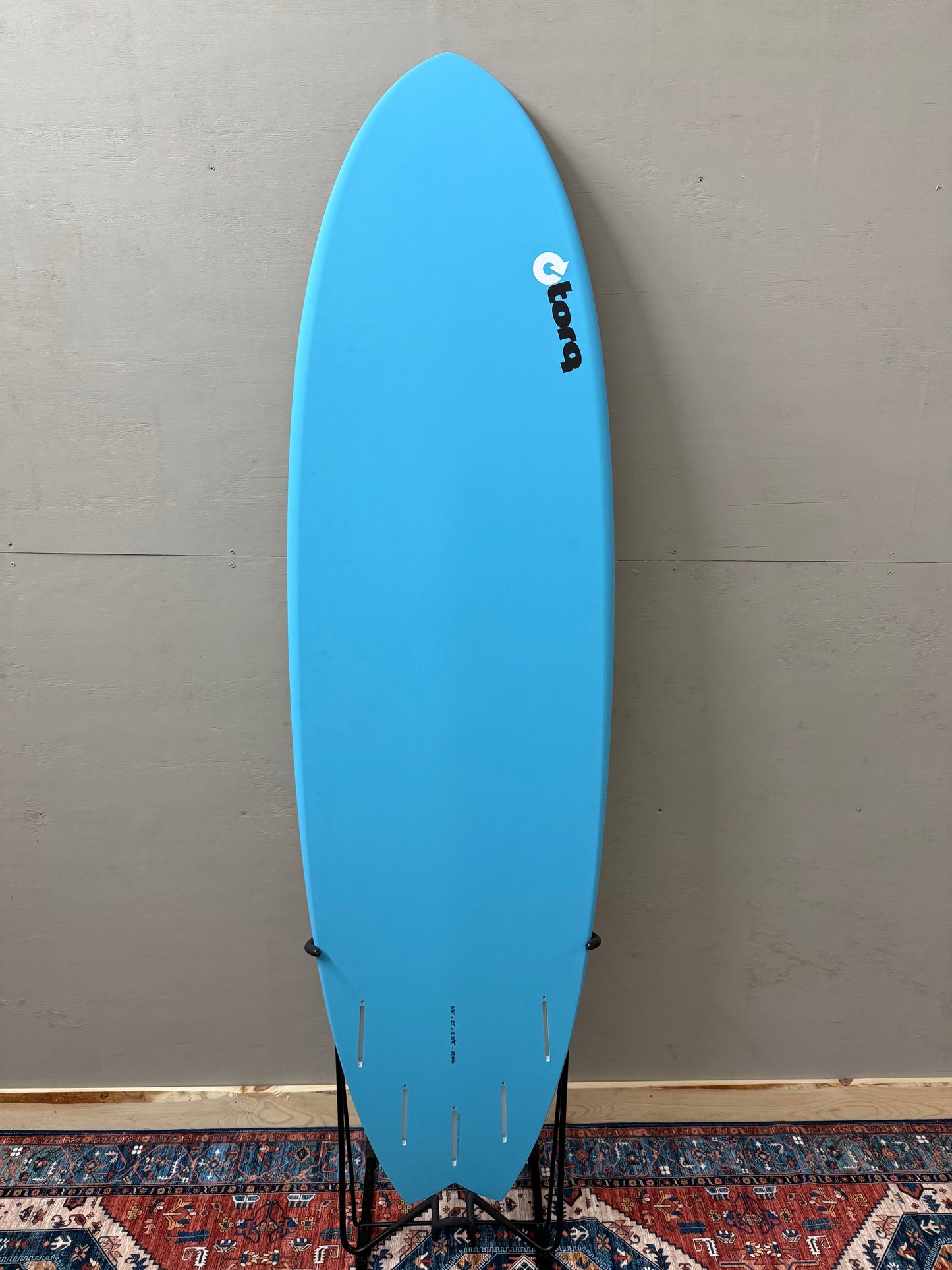 Torq Fish 6'6" X 21 X 2 ⁵/₈ | 37.6L | Epoxy Surfboard - Blue Rail