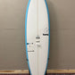 Torq Fish 6'3" X 20 ½ X 2 ⁵/₈ | 36L | Epoxy Surfboard - Miami Blue Rail