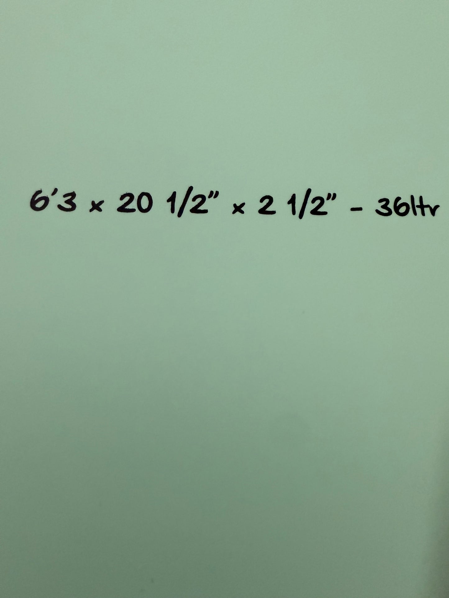 Torq Fish 6'3" X 20 ½ X 2 ⁵/₈ | 36L | Epoxy Surfboard- Sea Green Rail