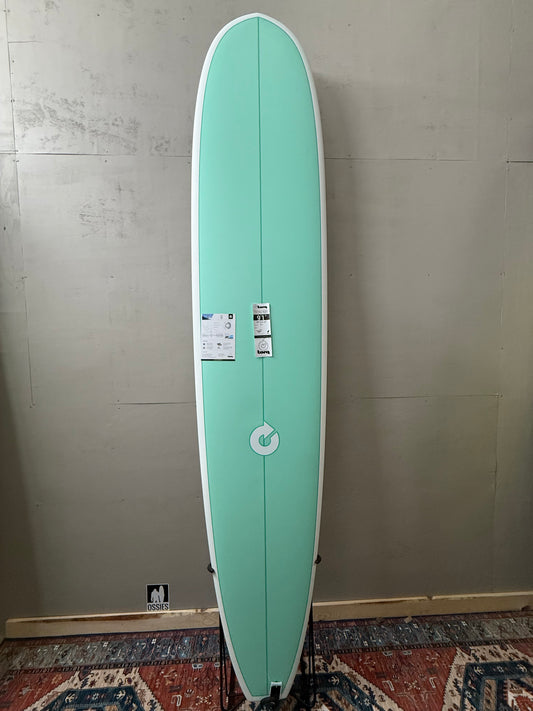 Torq Noserider Longboard 9'1" X 23" X 3 ⅛ | 77L | TET Epoxy Surfboard - Seagreen