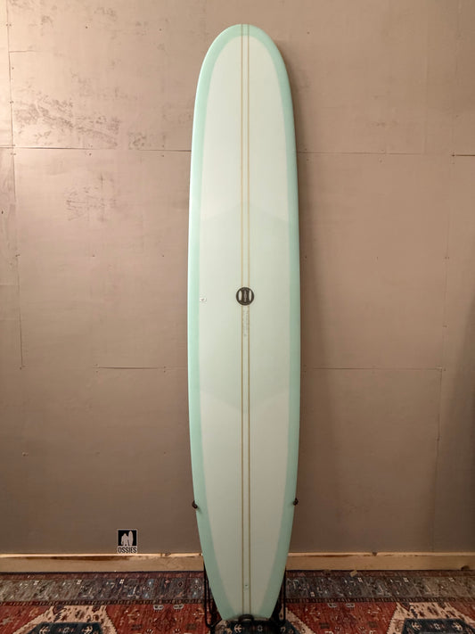 Kenny Loggins Model by Ryan LeBoss 9'8" X 23 ¹⁄₄ X 3 ¹⁄₄ | PU/Epoxy Surfboard - Coke Bottle Blue
