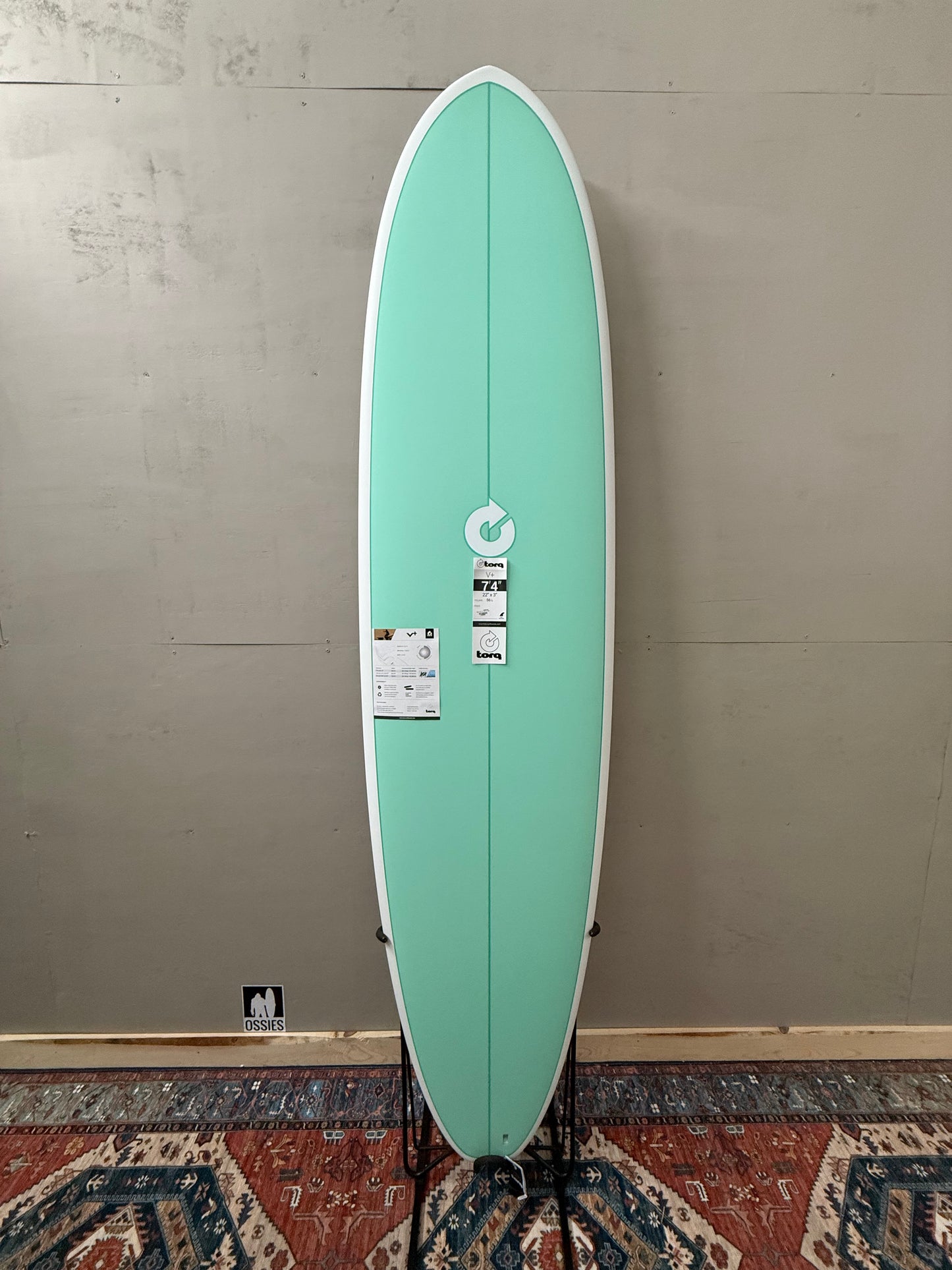 Torq Fun V+ 7'4" X 22 X 3 | TET Surfboard - Seagreen