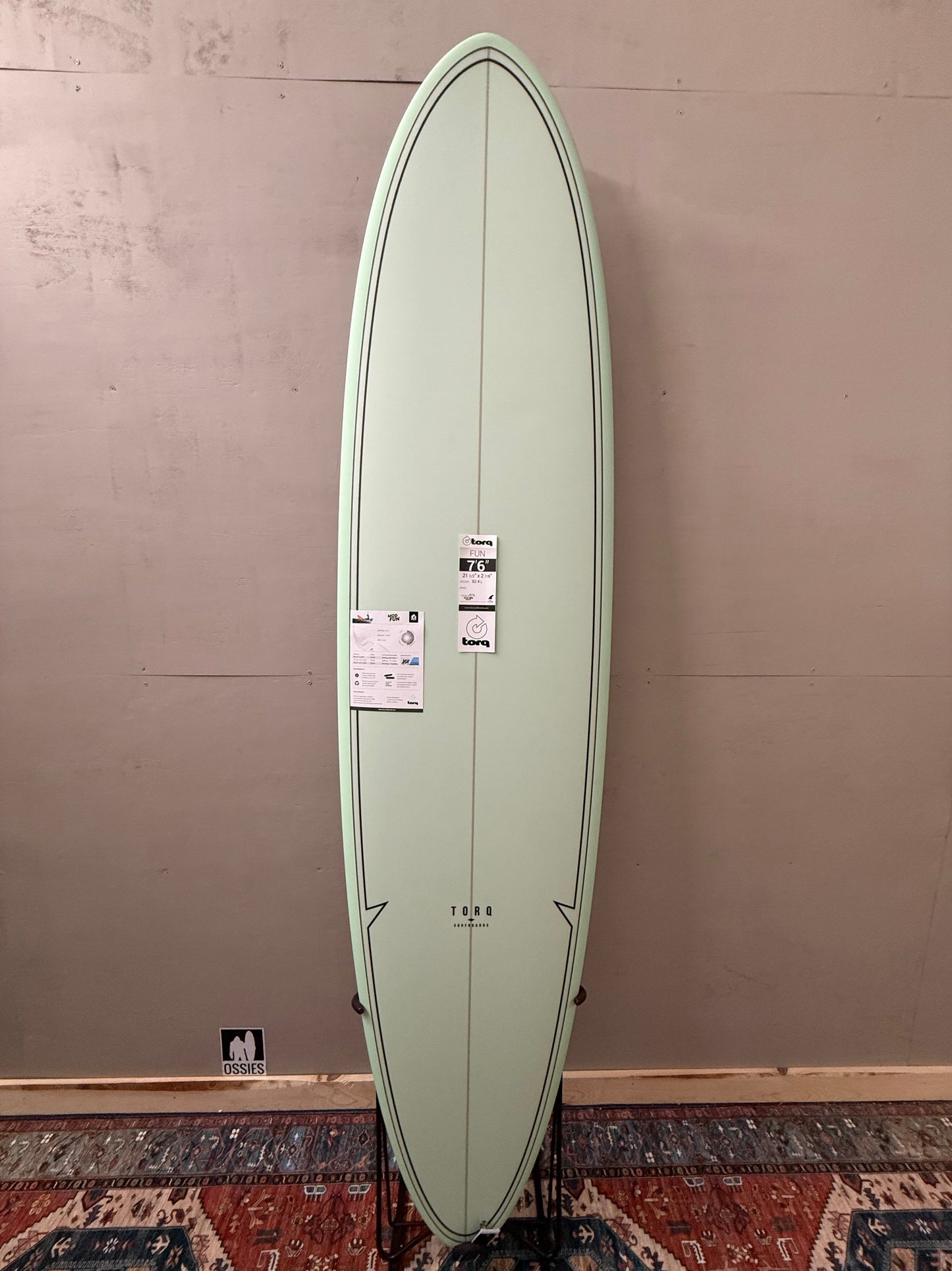 Torq Mod Fun 7'6" X 21 ½ X 2 ⅞ | 52.4L | TET Epoxy Surfboard - Palm Pattern