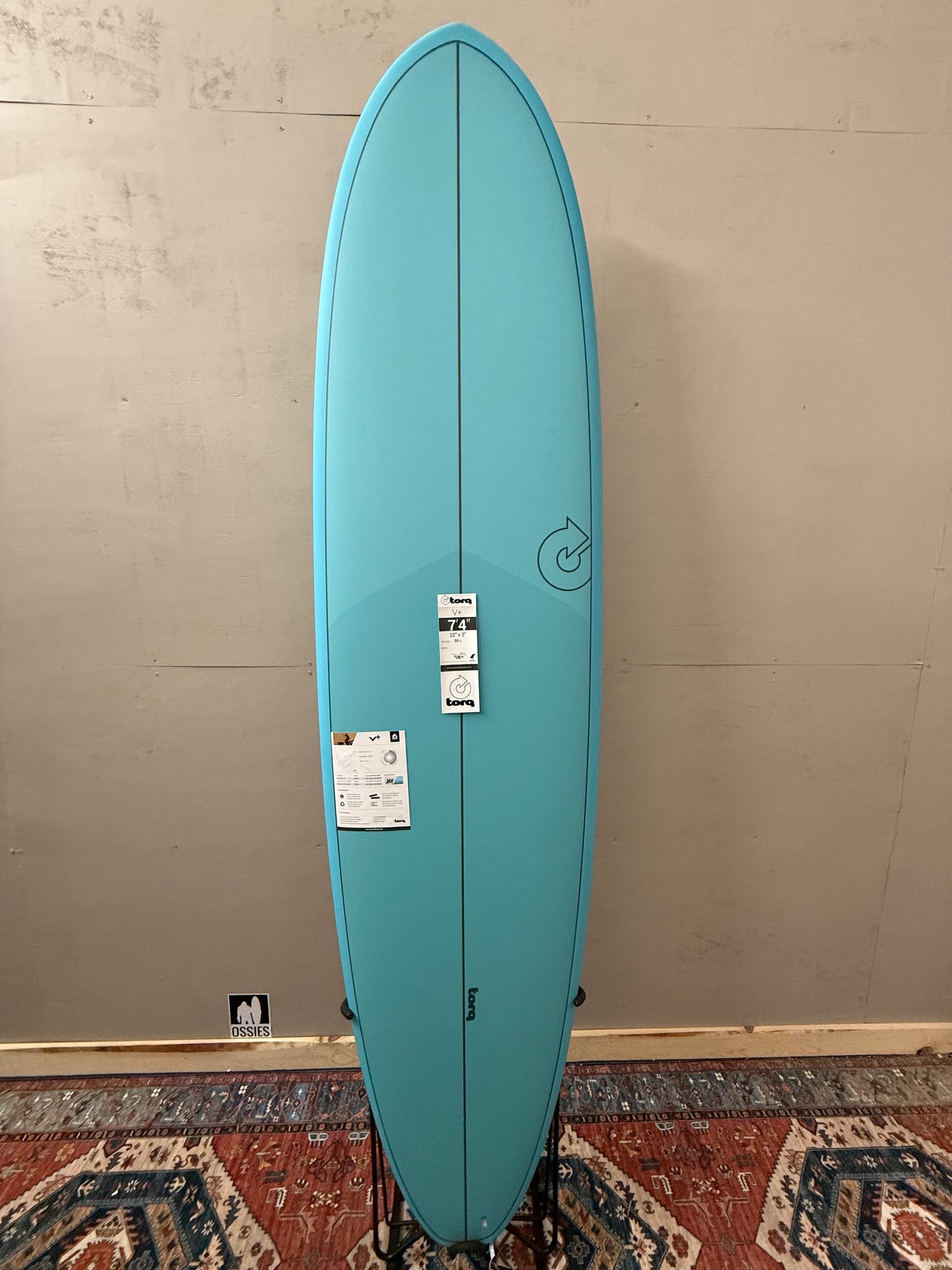 Torq Fun V+ 7'4" X 22 X 3 | TET Surfboard - Whale Green