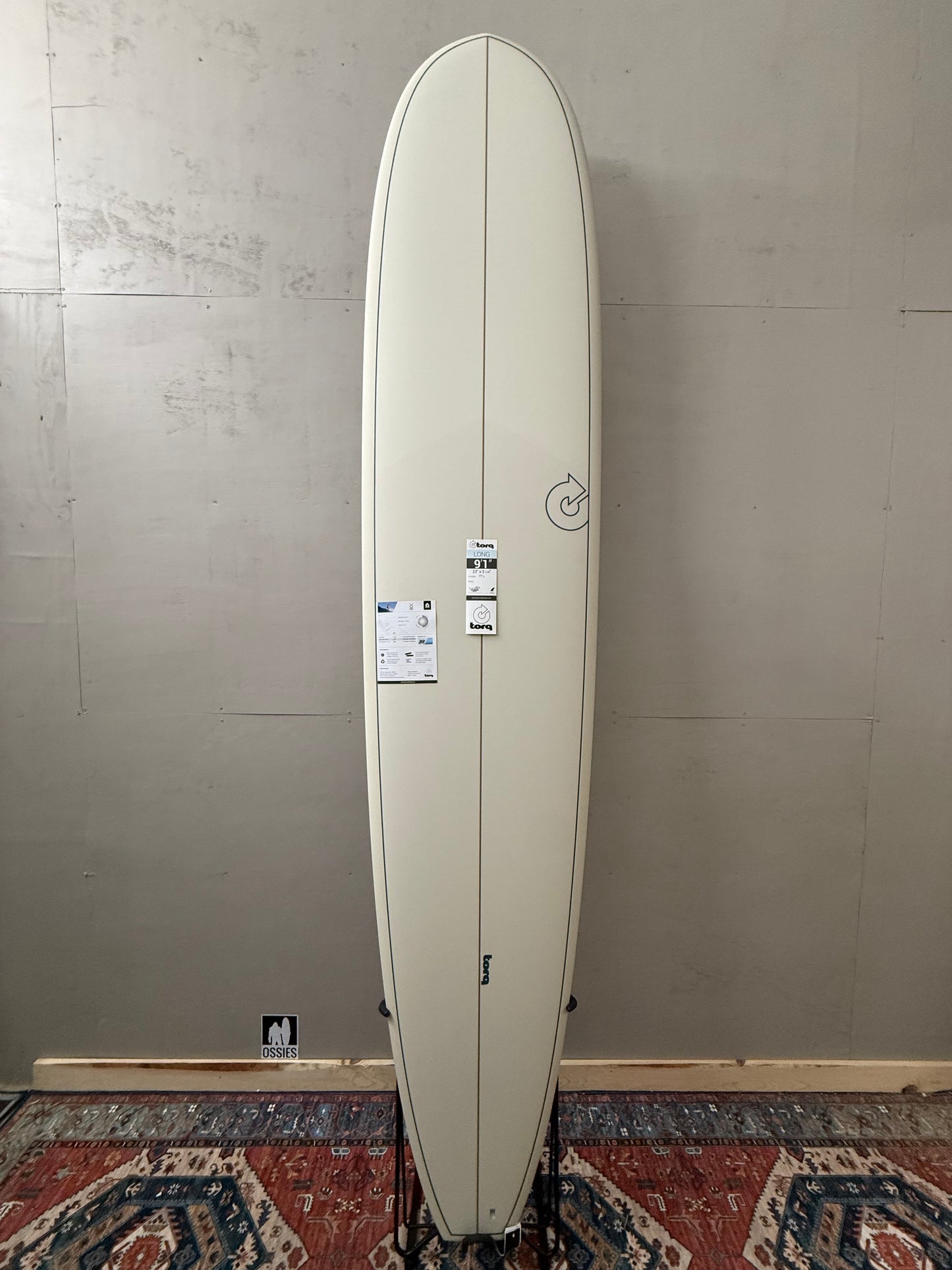 Torq Noserider Longboard 9'1" X 23" X 3 ⅛ | 77L | TET Epoxy Surfboard - Sand
