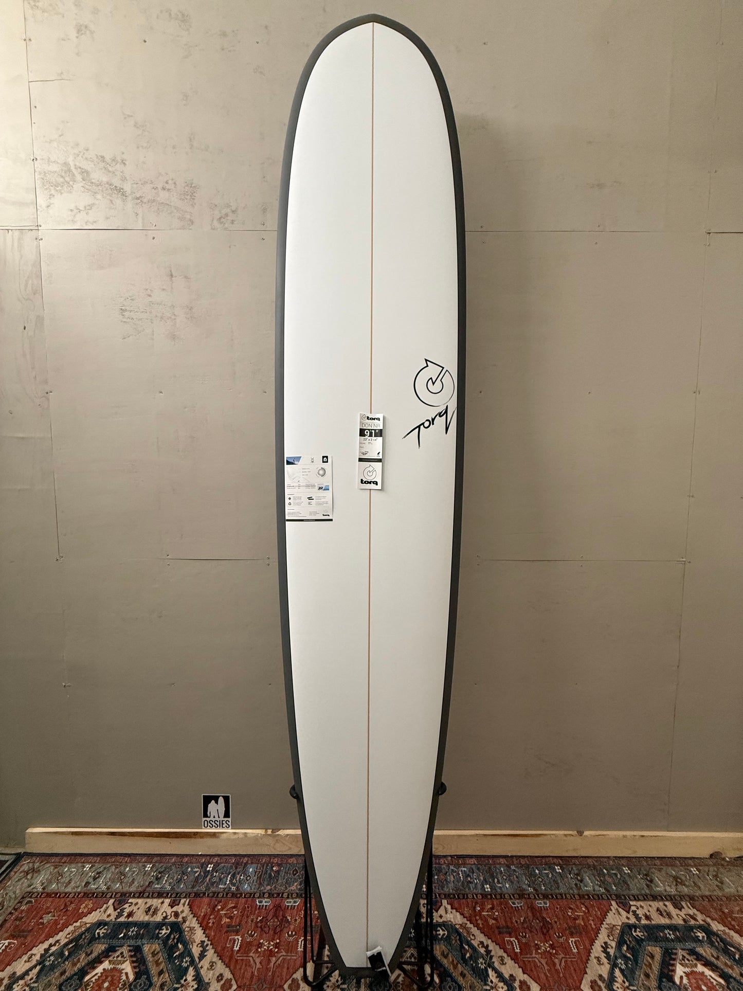Torq Noserider Longboard 9'1" X 23" X 3 ⅛ | 77L | TET Surfboard Surfboard - Graphite