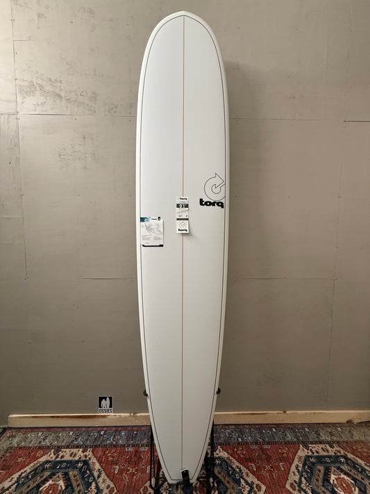 Torq Noserider Longboard 9'1" X 23" X 3 ⅛ | 77L | TET Epoxy Surfboard - White