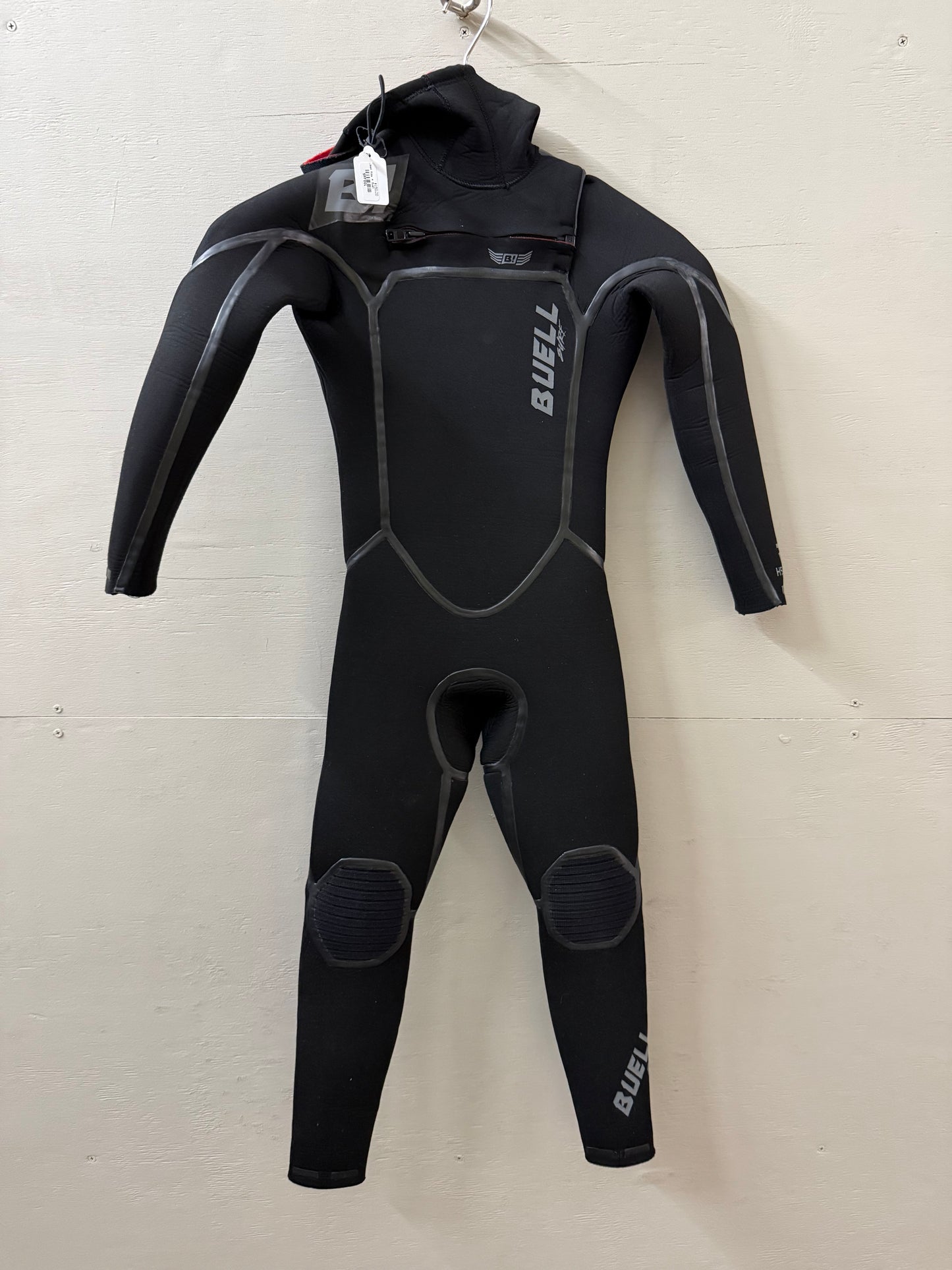 USED Youth 5/4MM Buell Hooded Wetsuit - Size 4 (3'10" - 4'1" | 30-45 lbs) - Like New