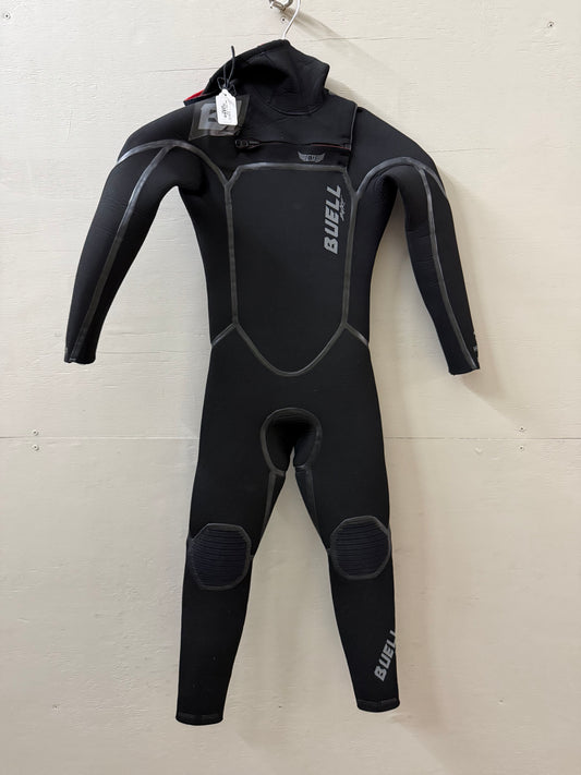 USED Youth 5/4MM Buell Hooded Wetsuit - Size 4 (3'10" - 4'1" | 30-45 lbs) - Like New