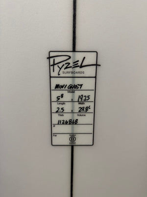 Pyzel Mini Ghost-Squash | 5'8" x 19 1/4" x 2 1/2" - 29.80L | Futures x 5 | PU