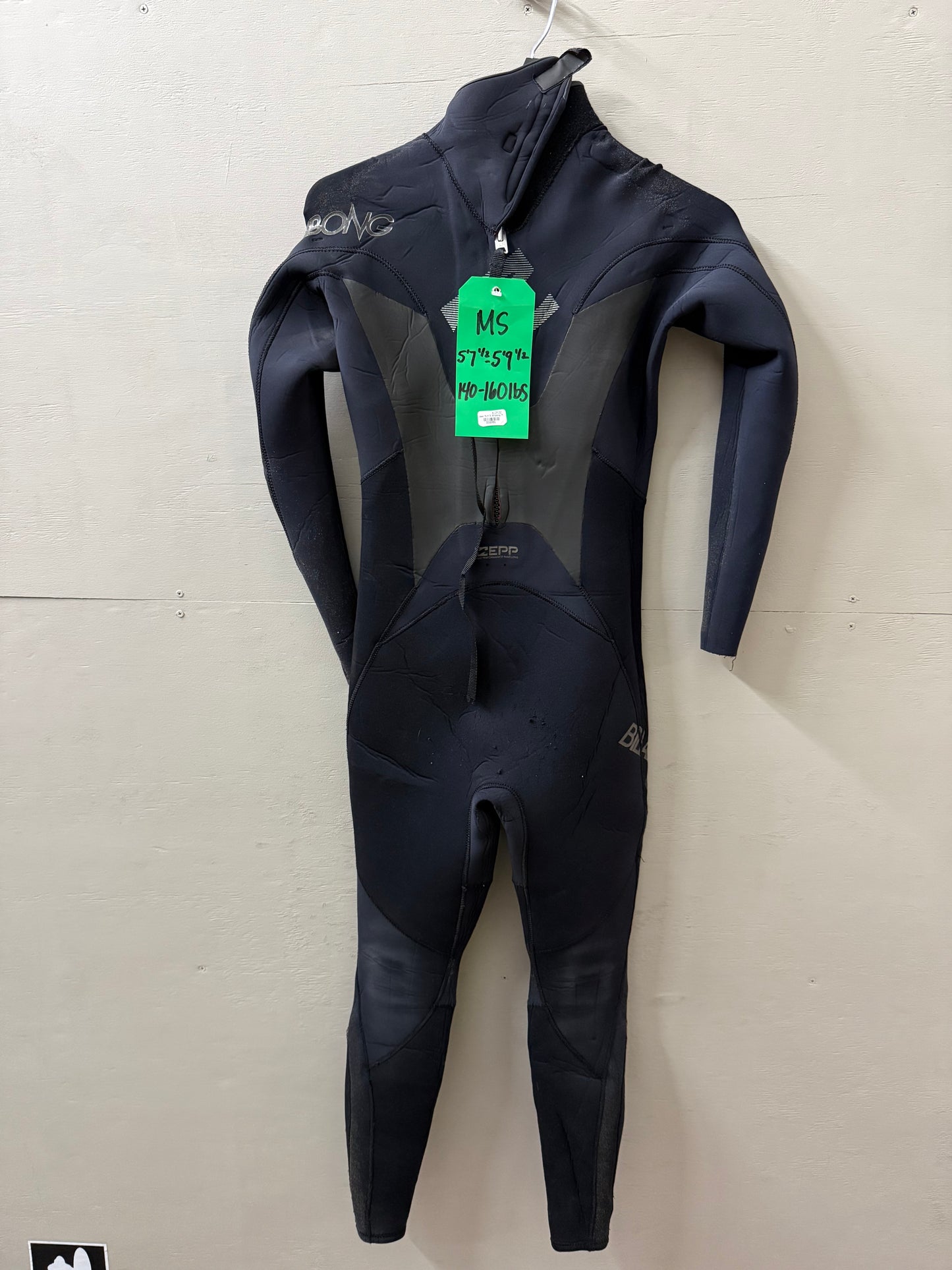 Used Mens Billabong Non Hooded 5/4/3 MS (5'7"-5'9" | 140-160 lbs)