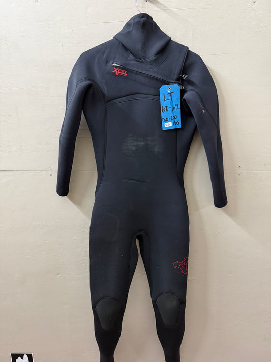 Used Mens Xcel CompX 4/3 Hooded Size LT (6'0"-6'2" | 180-200 lbs)
