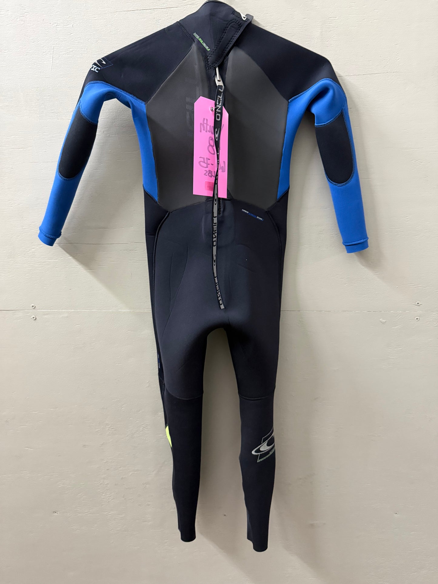 Used Oneill 3/2 Backzip Youth 8 (4'4"–4'7" | 60–75 lbs)