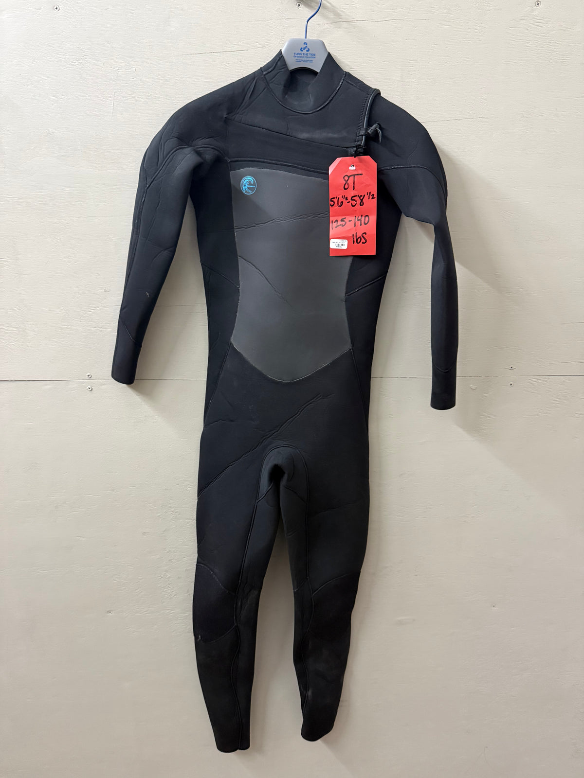 USED Women's 4/3MM Oneil Wetsuit - Size 8T (5''6.5"-5'8.5" | 125-140 lbs) - Like New