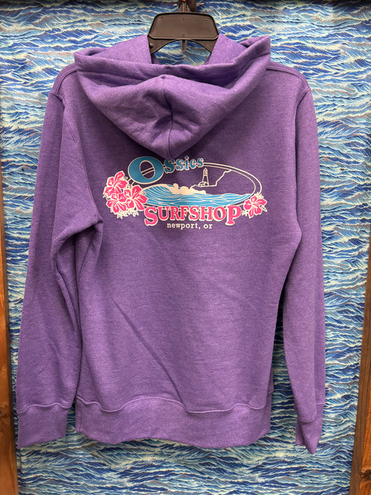 Ossies Womens Floral Hoodie