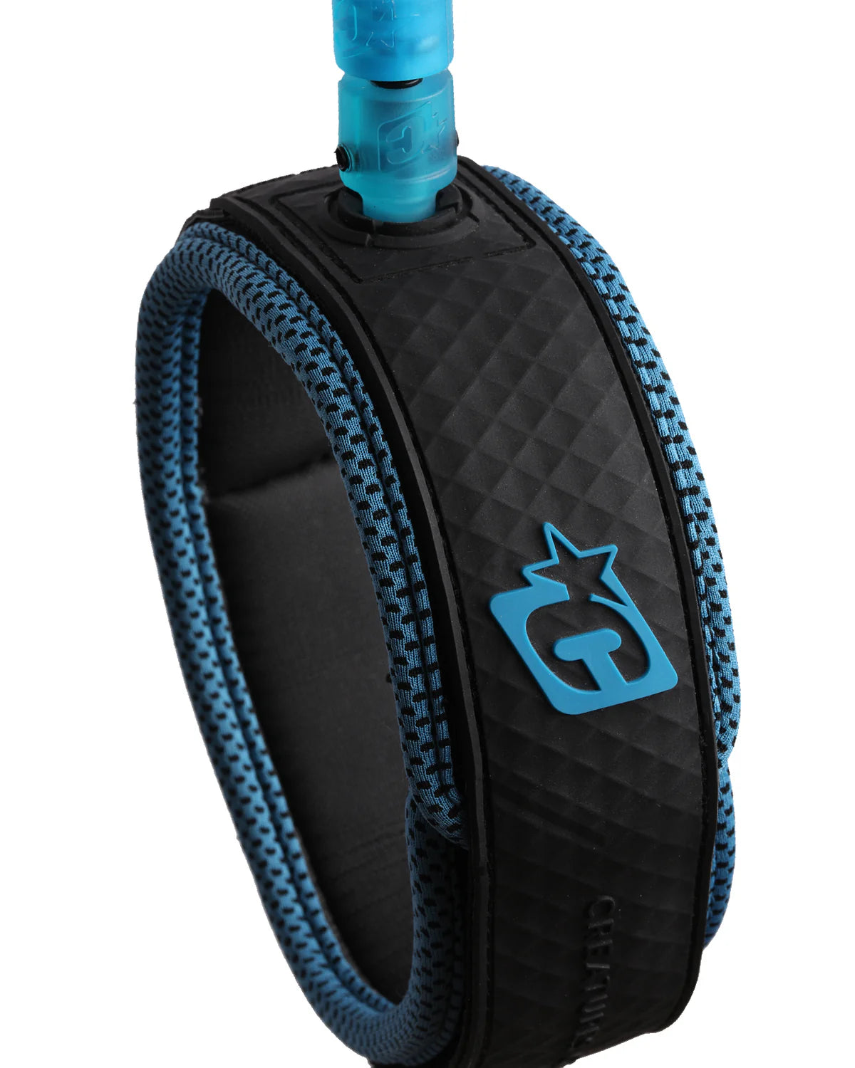 Creatures of Leisure 9FT Longboard Calf Leash Black Cyan