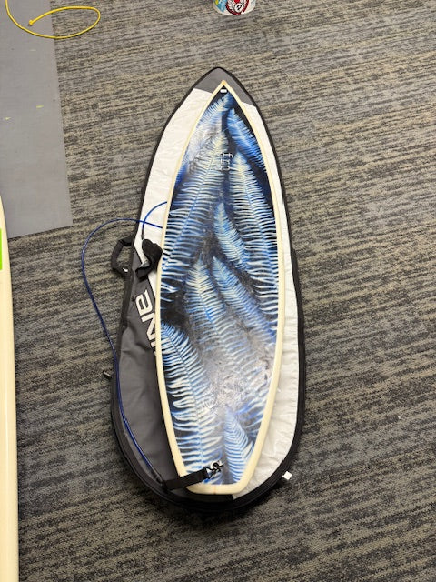 Used 6'1 Black Fern w/ Bag & Leash