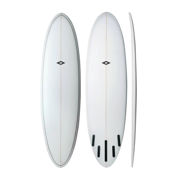 NSP Magnet 7'2" X 21 ¹/₂" X 2 ³/₄" | 49L | PU Surfboard - White