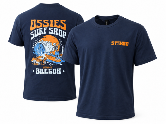Ossies Surfing Skeleton Tee