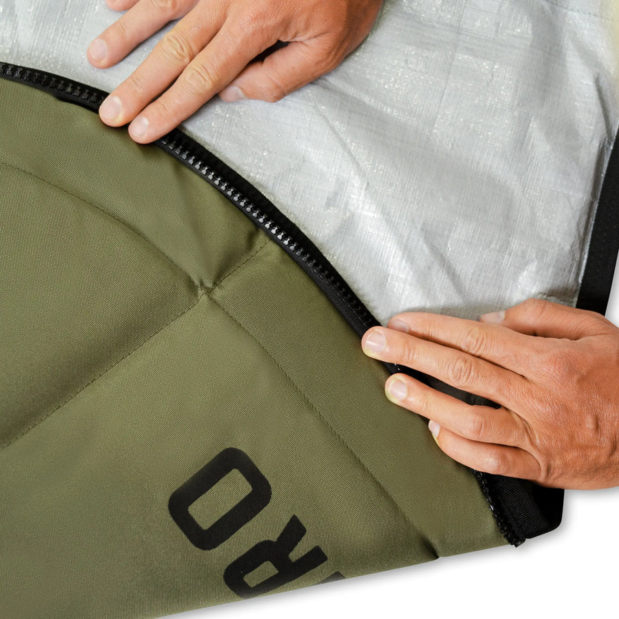 FARO Padded Day / Travel Surfboard Bag Olive