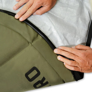 FARO Padded Day / Travel Surfboard Bag Olive