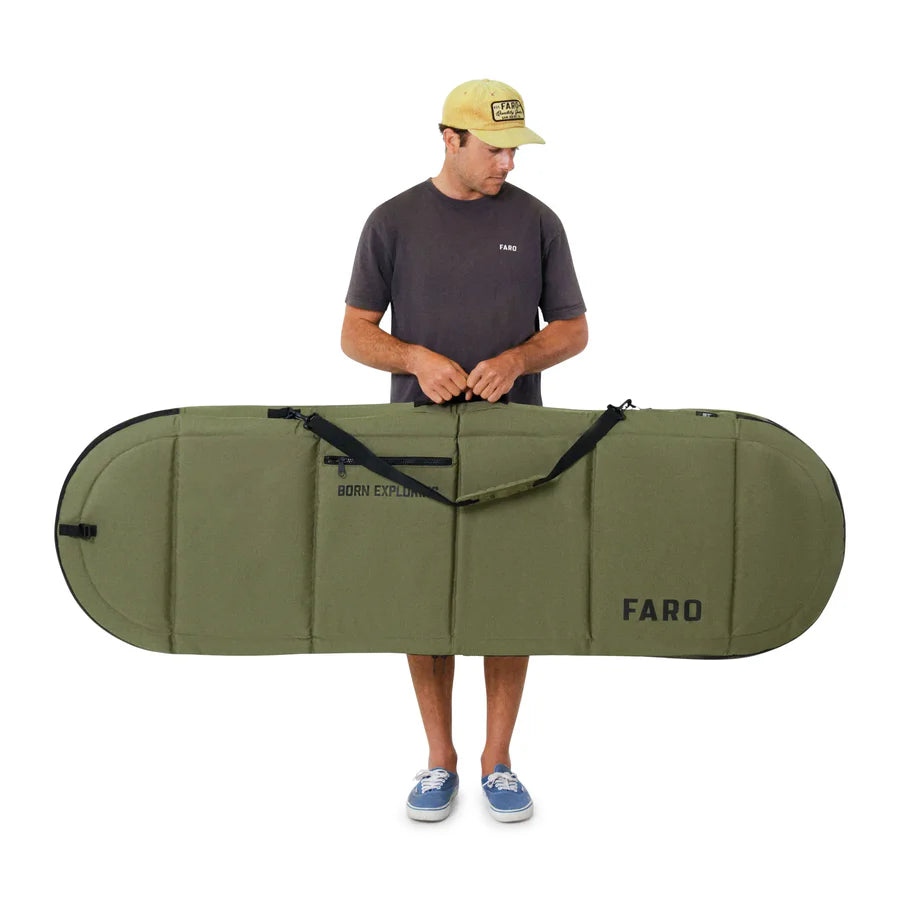 FARO Padded Day / Travel Surfboard Bag Olive