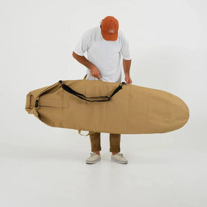 FARO Adjustable Canvas Surfboard Bag Tan