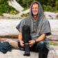 The Digs Extra Warm Poncho Grey