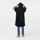 The Digs Extra Warm Poncho Black