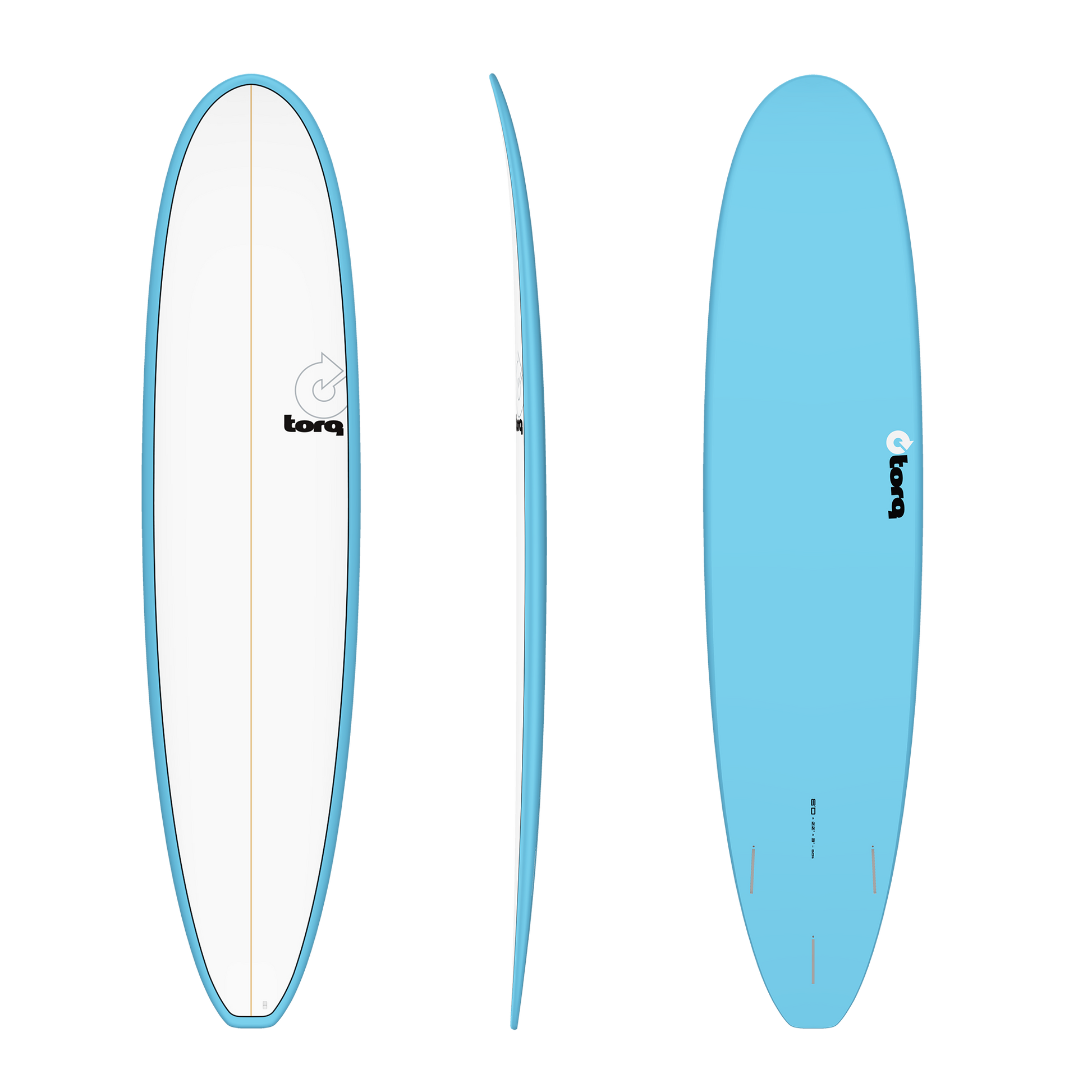 8'0 Torq Longboards Blue Pattern