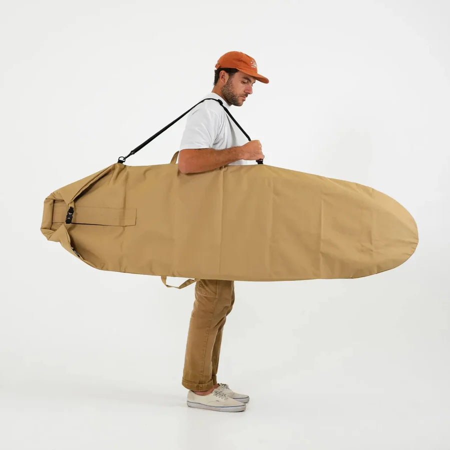 FARO Adjustable Canvas Surfboard Bag Tan