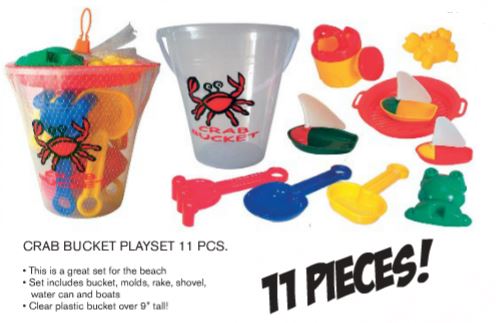 Crab Bucket Playset 11 PCS