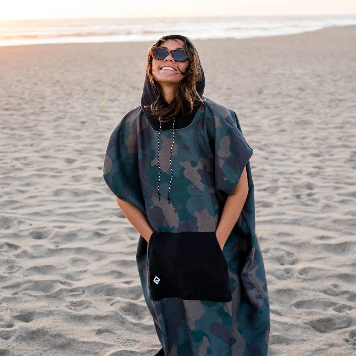 Changing Poncho Camo Green
