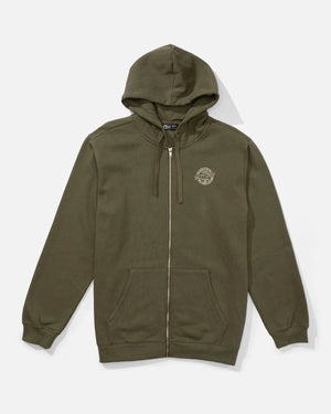 Salty Crew Skewed Zip Fleece | Dusty Olive - Men's