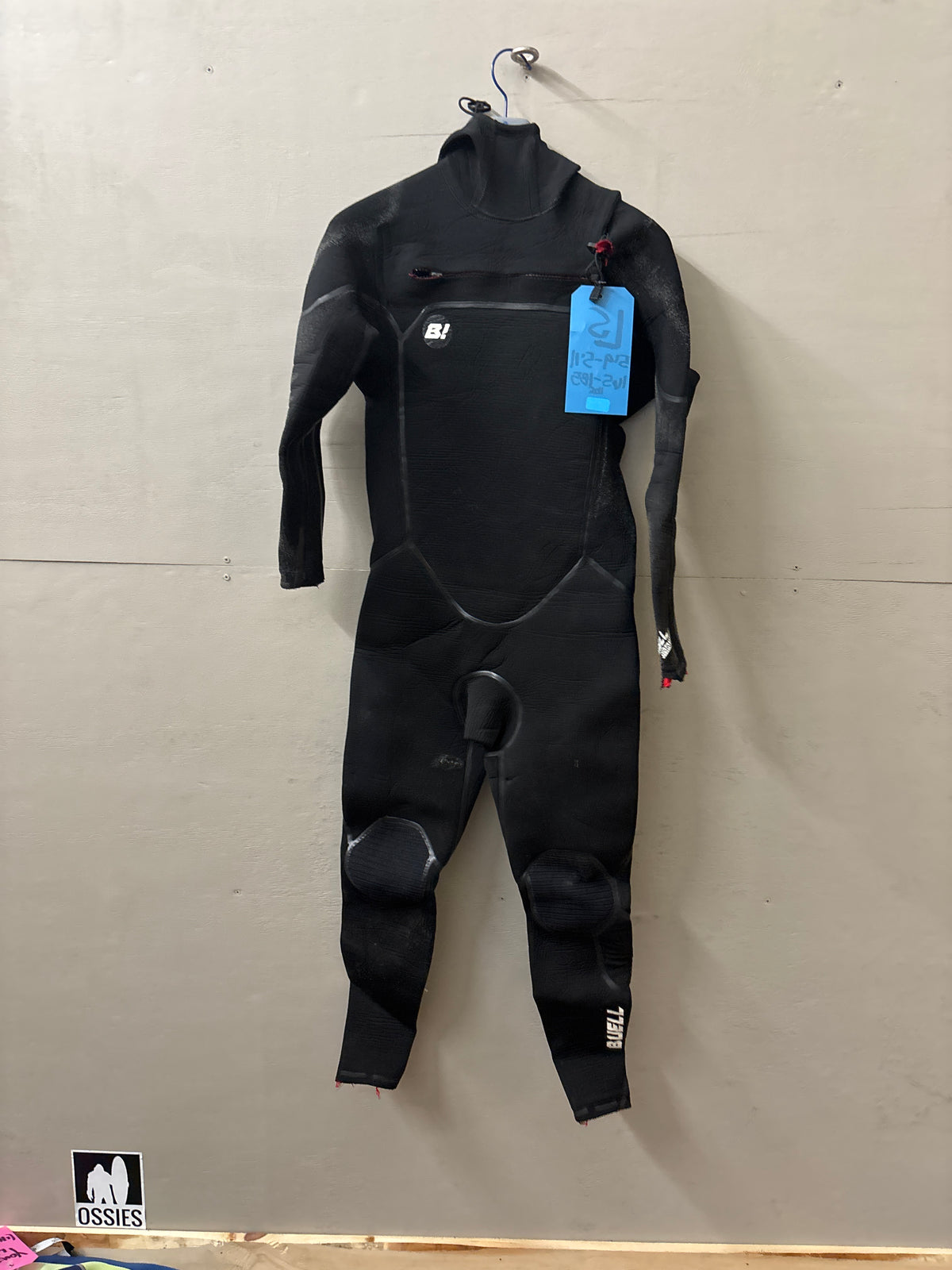 USED Men's 5/4MM Buell Wetsuit - Size LS (5'9"-5'11" | 165-185 lbs) - Fair